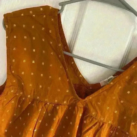 💚 Rusty Orange/Brown XS Top - Picture 3 of 5